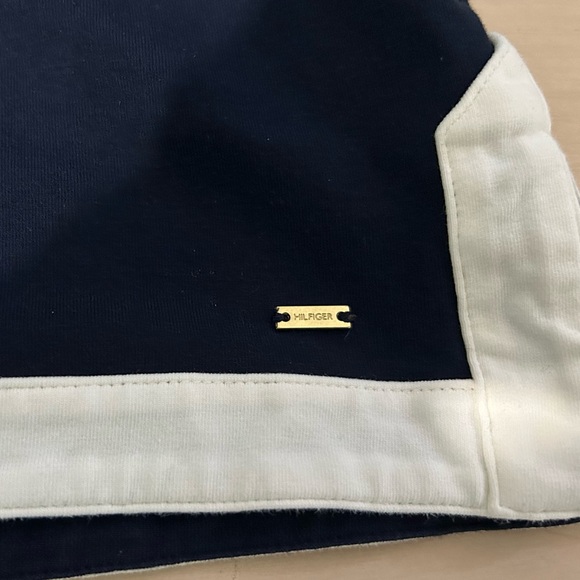 Tommy Hilfiger Navy Stretch Top Sailor Like Style Size Small - Picture 3 of 8